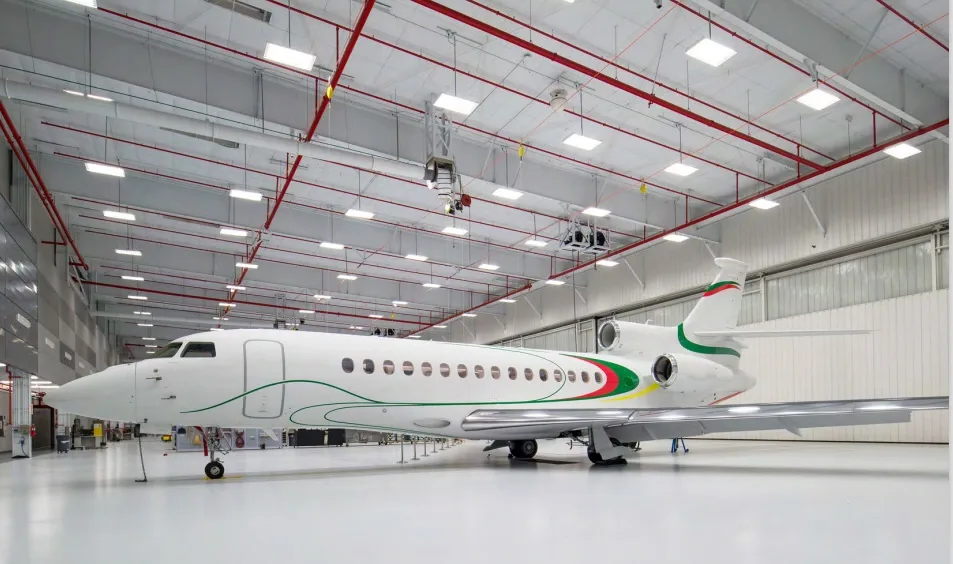 Falcon 8X private jet exterior