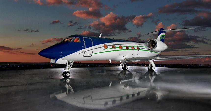 Gulfstream IV SP private jet exterior