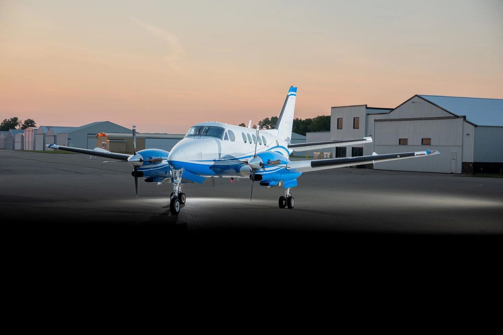 King Air 100 private jet exterior