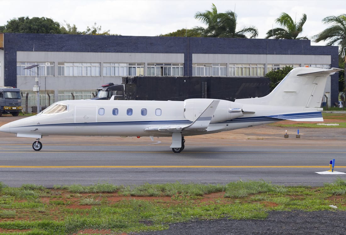 Lear 31 private jet exterior