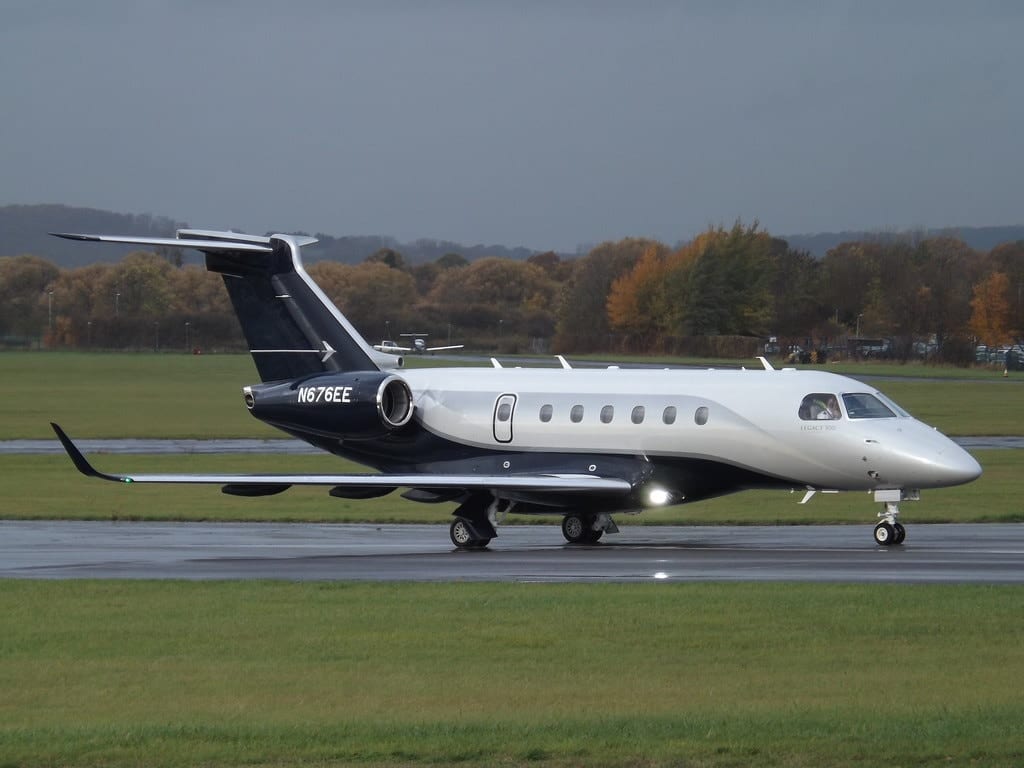 Legacy 500 private jet exterior