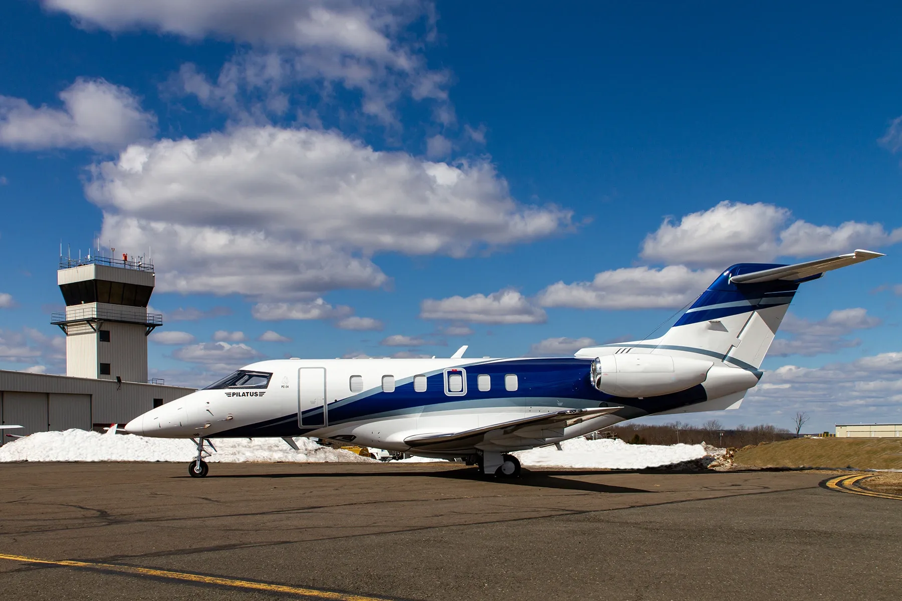 Pilatus PC-24 private jet exterior